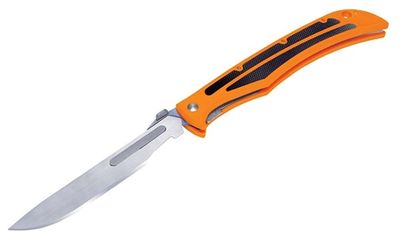 Havalon Knives Baracuta Blaze Replaceable Blade Knife with 6 Blades Black
