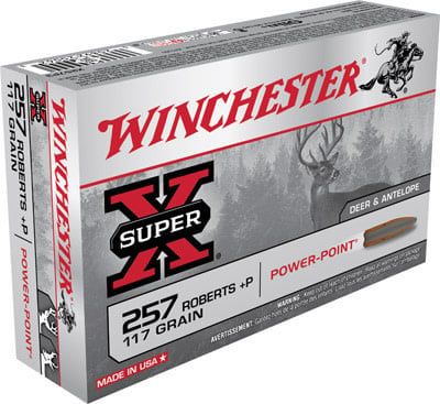 Winchester Super X 257 Roberts + P 117 Grain Power Point