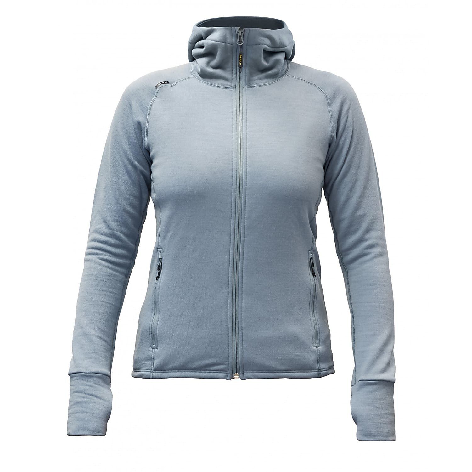 Devold Nibba Woman Jacket with Hood, Size: Large, Colour: Glacier