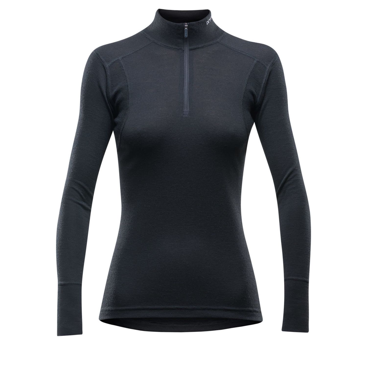 Devold Hiking Woman Halfzip Neck, Size: Medium, Colour: Black