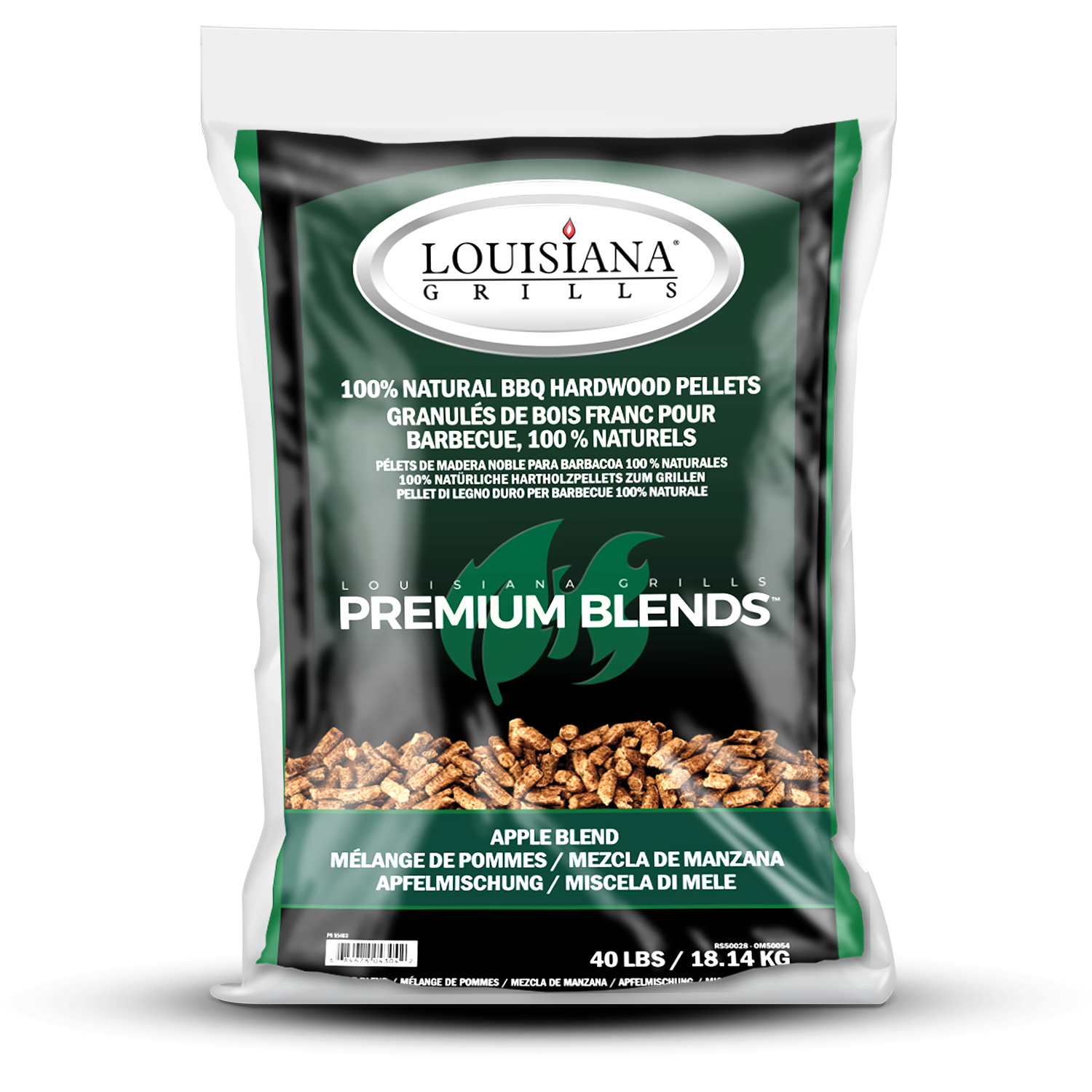 Louisiana Grills Wood Pellets 40lb, Flavour: Apple blend