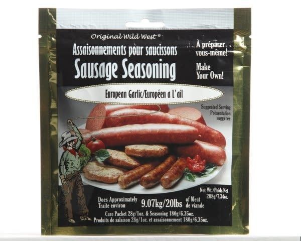 Wild West Sausage Seasoning, Flavour: European Garlic