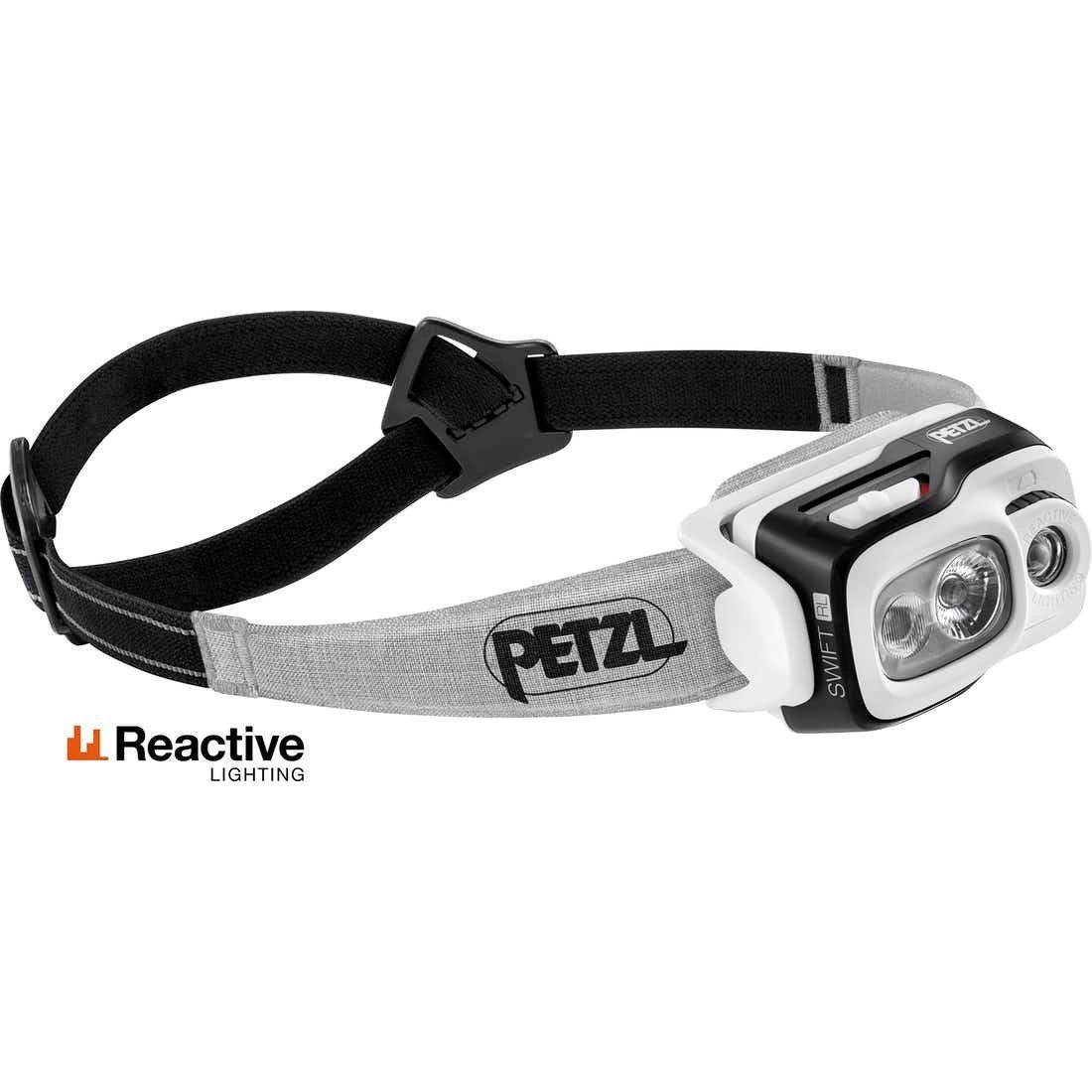 Petzl Swift RL Headlamp 900 Lumens, Colour: Black