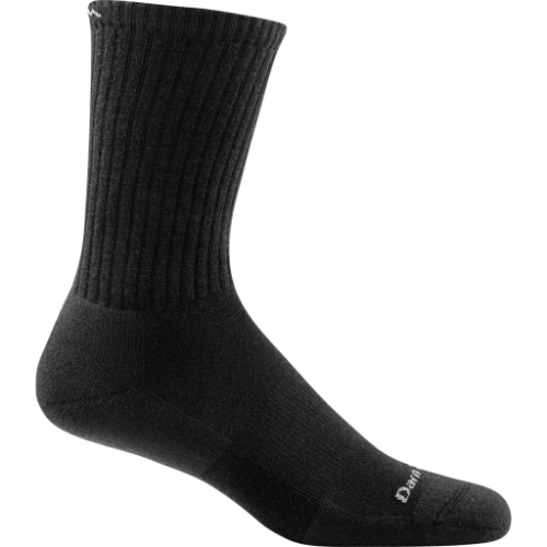 Darn Tough Men's The Standard Crew Lightweight Lifestyle Socks, Size: Small (Men's 5.5-7.5), Colour: Black