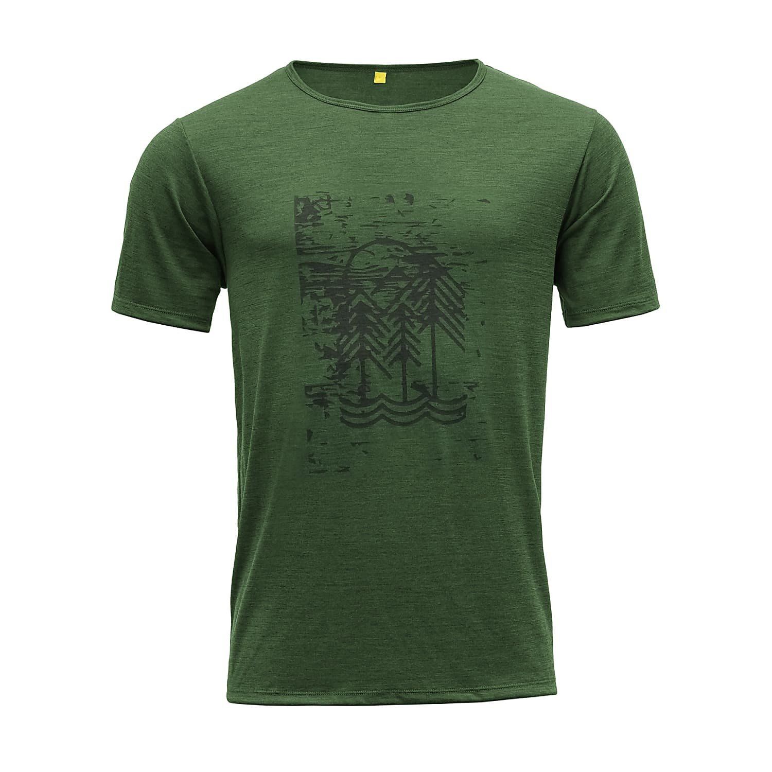 Devold Flesje Man Tee, Size: Medium, Colour: Clover