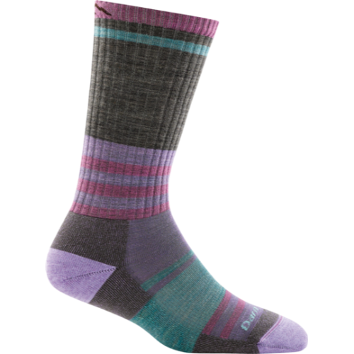 Darn Tough Women&#39;s Spur Boot Crew Lightweight Lifestyle Socks , Cushioning: Cushion, Size: Small (Women&#39;s 4.5-7), Colour: Taupe