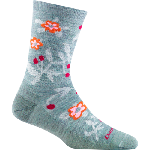Darn Tough Women&#39;s Eden Crew Lightweight , Cushioning: No Cushion, Size: Small (Women&#39;s 4.5-7), Colour: Seafoam