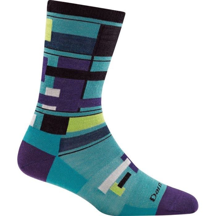 Darn Tough Women&#39;s Alexa Crew Lightweight Lifestyle Socks, Cushioning: No Cushion, Size: Large (Women&#39;s 10-11.5), Colour: Teal