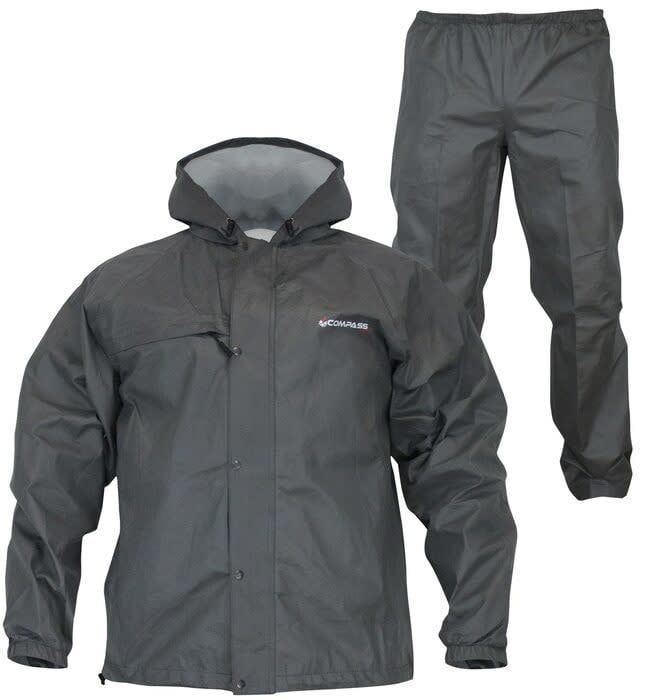 Compass 360 Sporttek II Rain Suit, Color: Black, Size: Small