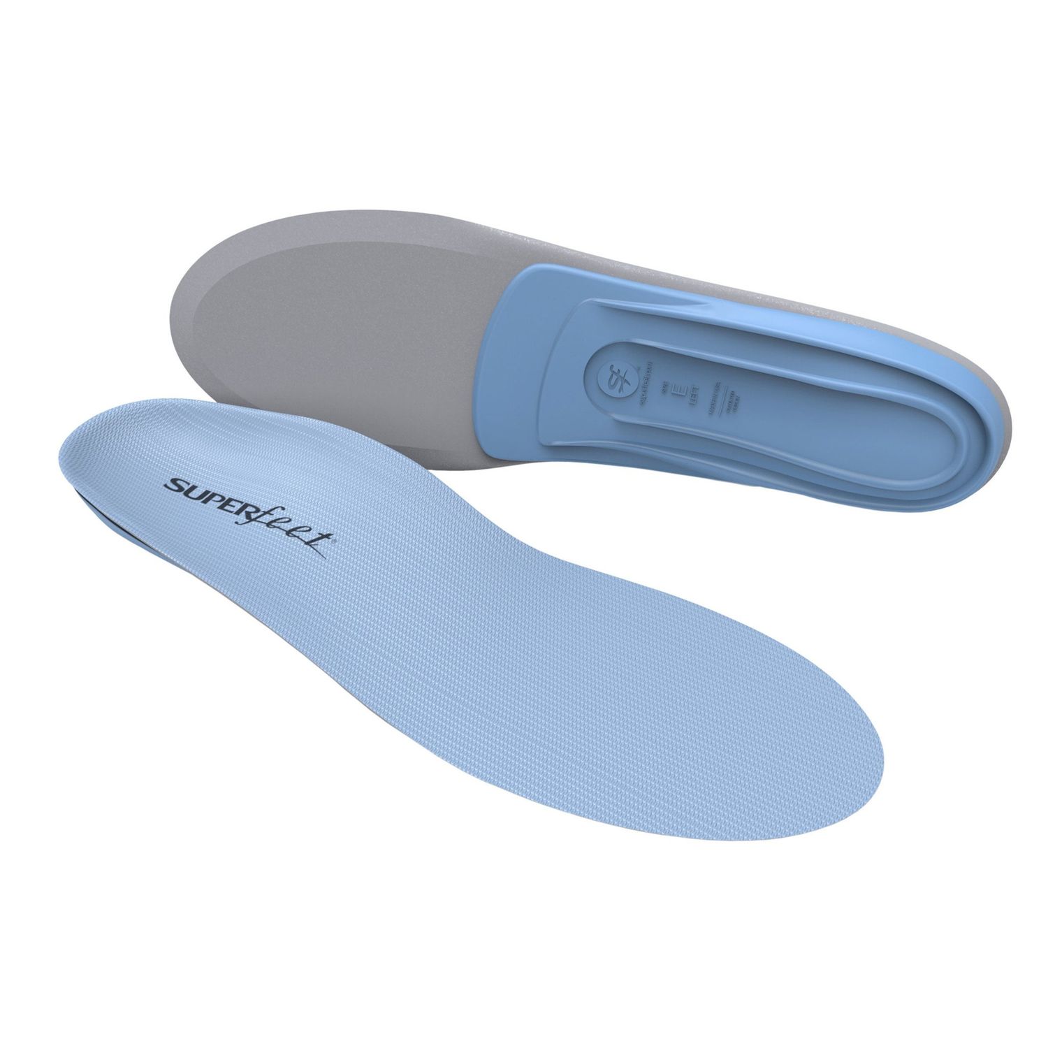 Superfeet BLUE All-Purpose Comfort Insoles for Flat Feet &amp; Plantar Fasciitis, Size: B - Women 4.5-6, Kids 2.5-4