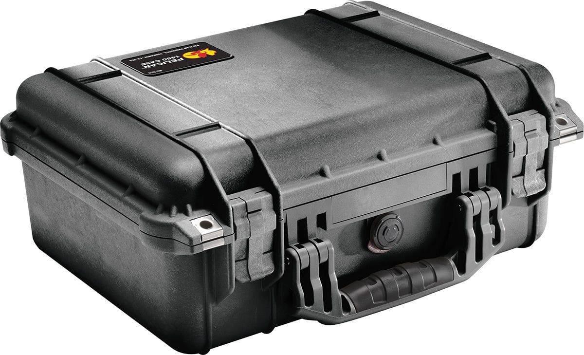 Pelican Products 1450 Medium Case with foam, Colour: Black