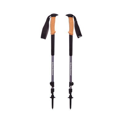 Black Diamond Trail Cork Trekking Poles, Color: Granite