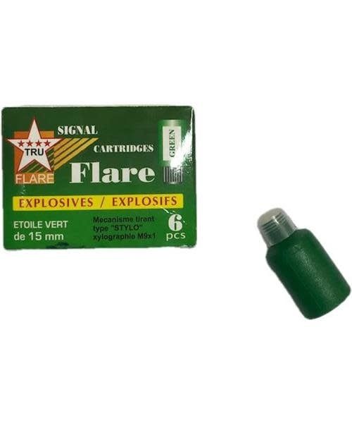 Tru Flare Flares for Pen Launchers, Colour: Green