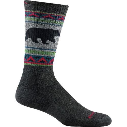 Darn Tough Men&#39;s VanGrizzle Boot Sock, Cushioning: Cushion, Size: Medium (Men&#39;s 8-9.5), Colour: Charcoal