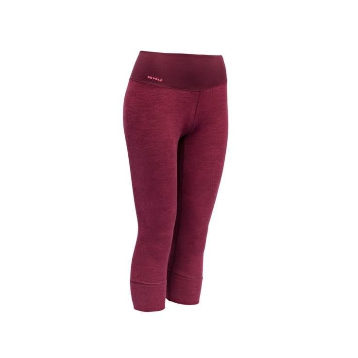 Devold Kvitegga Merino 230 Woman 3/4 Long Johns , Size: Small, Colour: Beetroot