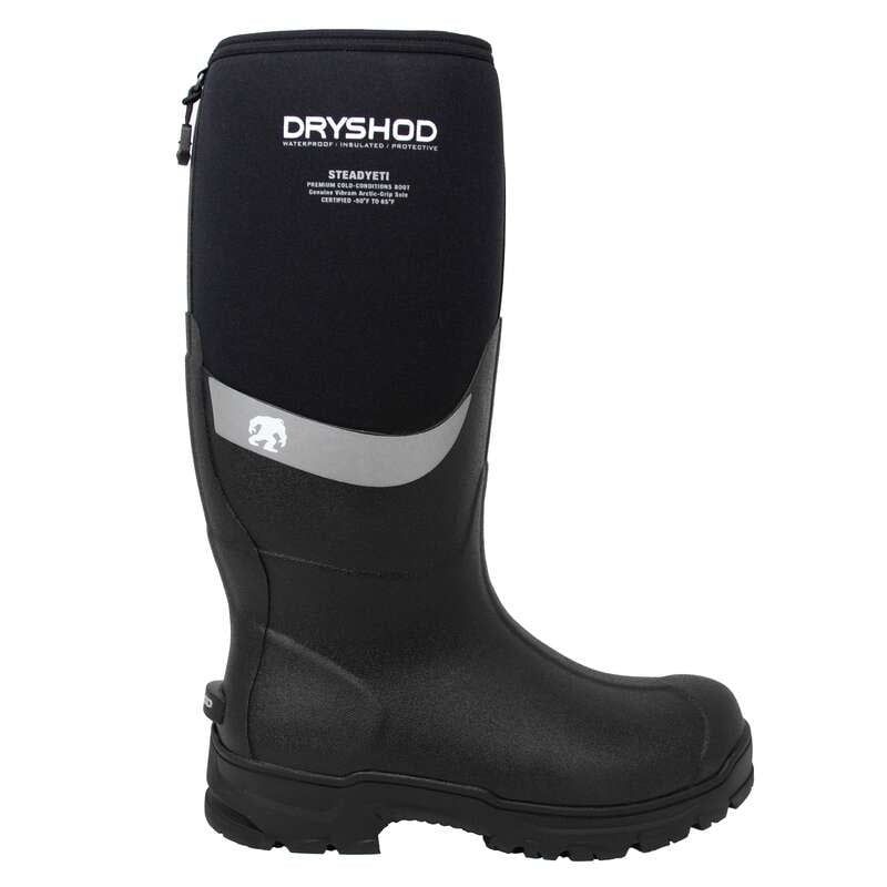 DryShod Men&#39;s Steadyeti High Arctic Grip  Winter Boot , Size: 6, Colour: Black/Grey