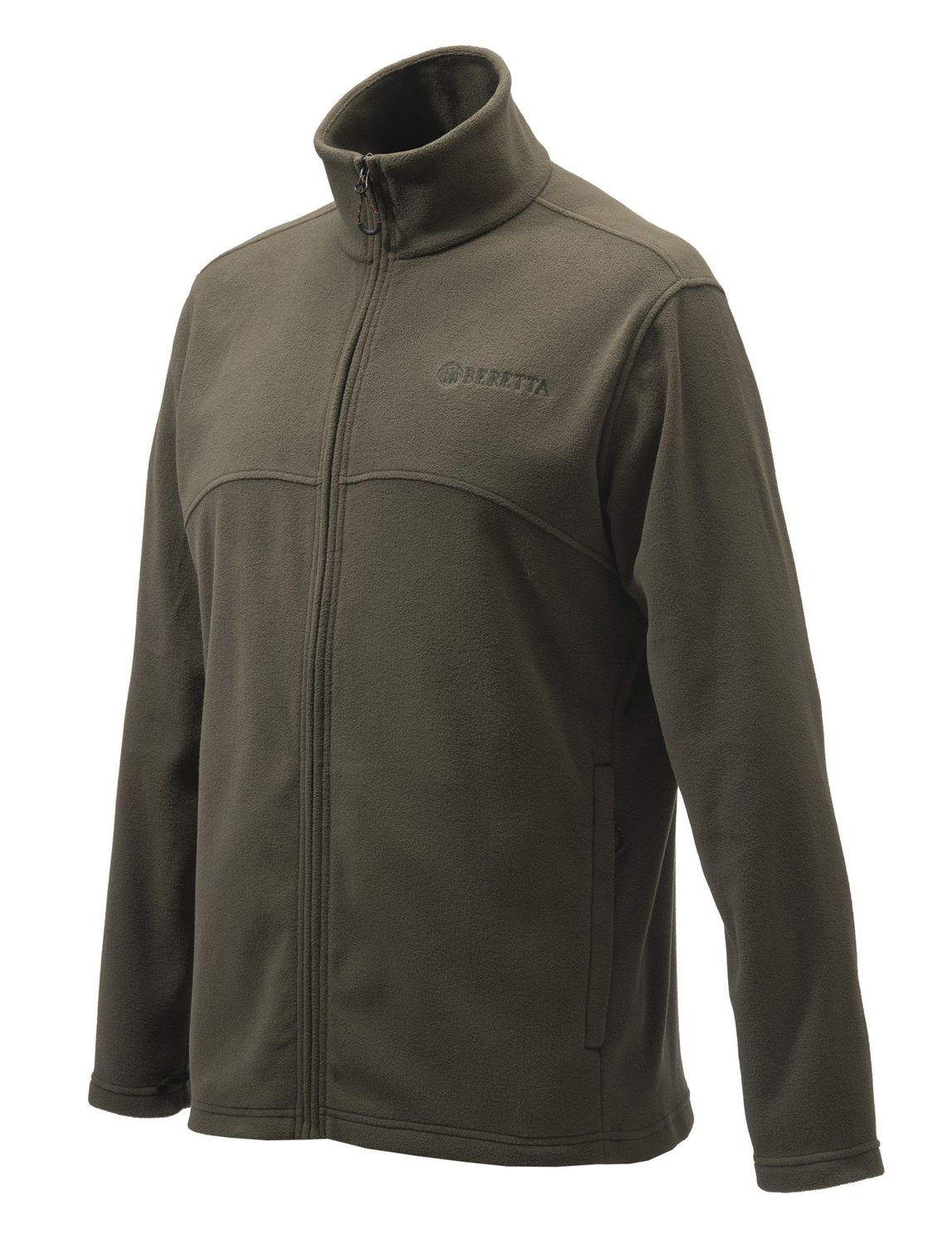 Beretta Men&#39;s Full Zip Fleece, Color: Chocolate, Size: Medium