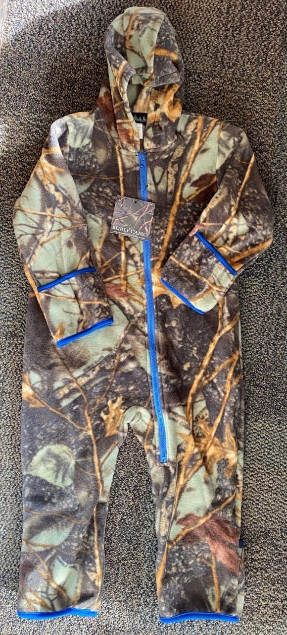 WFS Element Gear Toddler Bumper Fleece Sleeper , Color: Burly Camo, Size: 2T