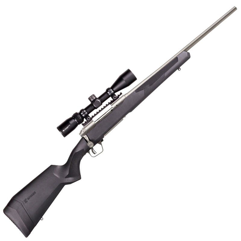 Savage 110 Apex Storm XP Bolt-Action Stainless Rifle with 3-9x40 Crossfire II Scope, Calibur: 22-250 Rem