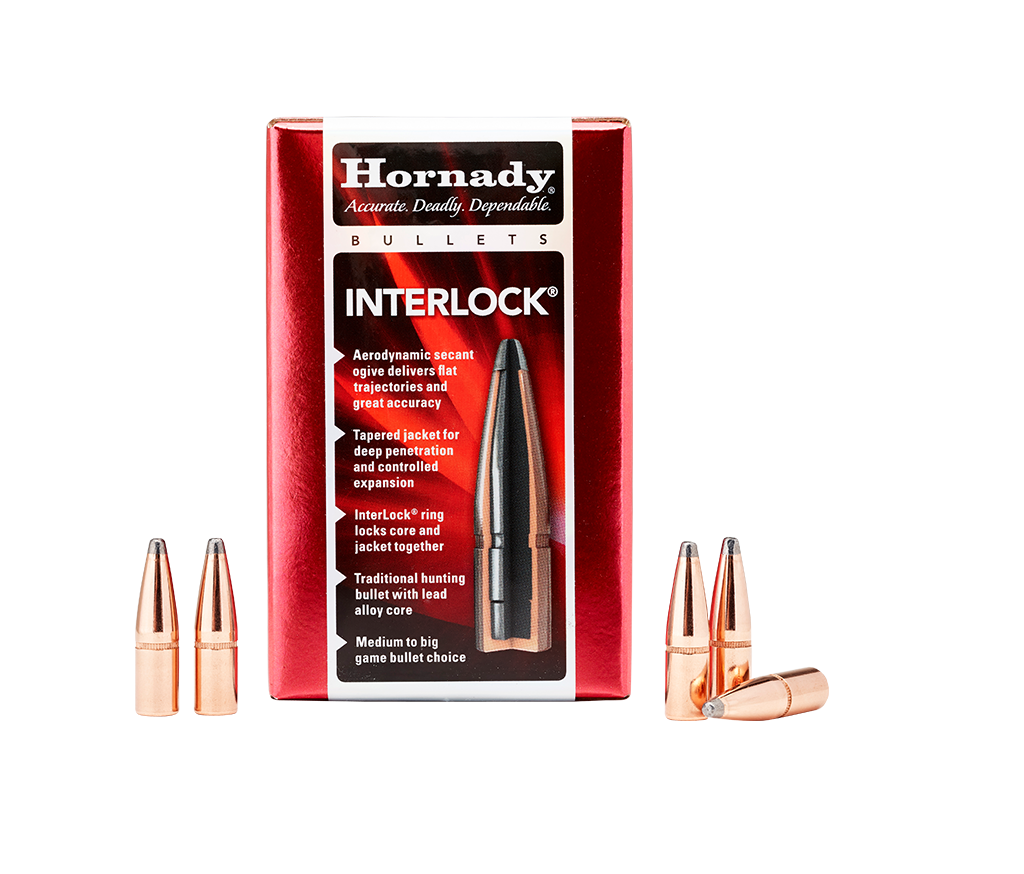 Hornady Interlock Hunting Bullets, Caliber: 270 Cal  .277 140 Grain BTSP