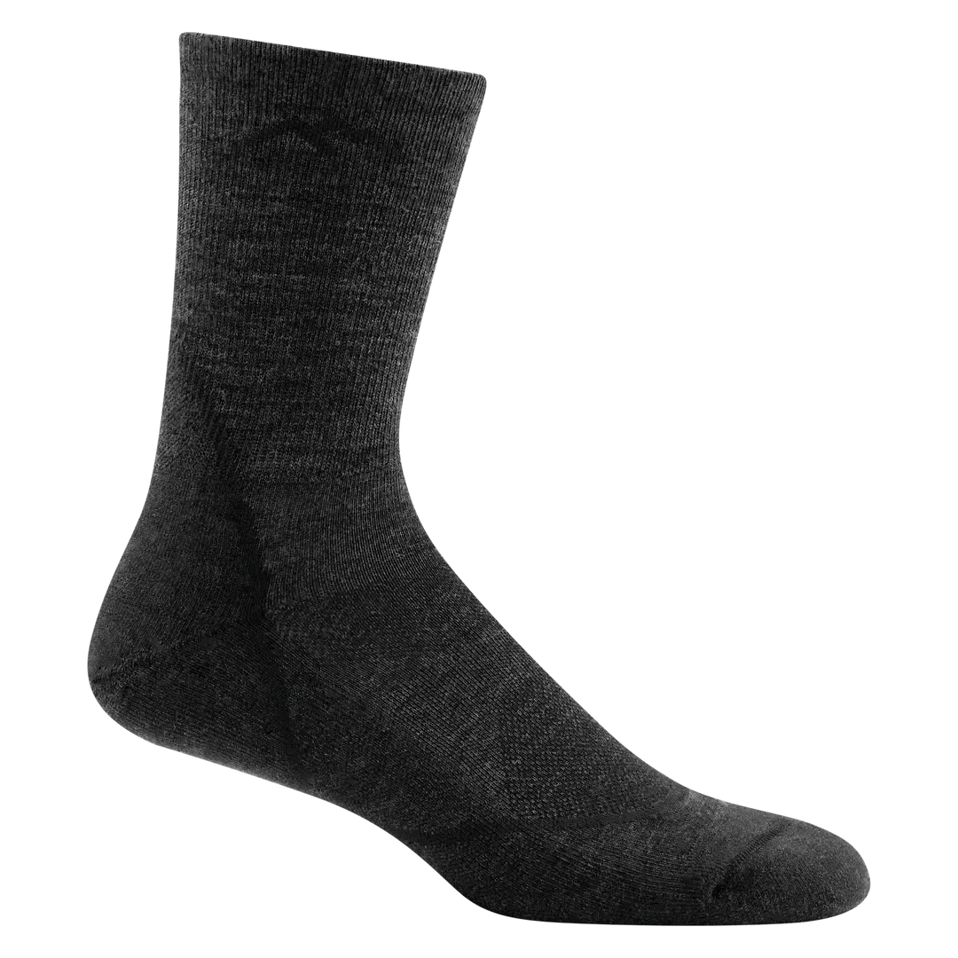 Darn Tough Men&#39;s Light Hiker Lightweight Crew , Cushioning: Cushion, Size: Medium (Men&#39;s 8-9.5), Colour: Black