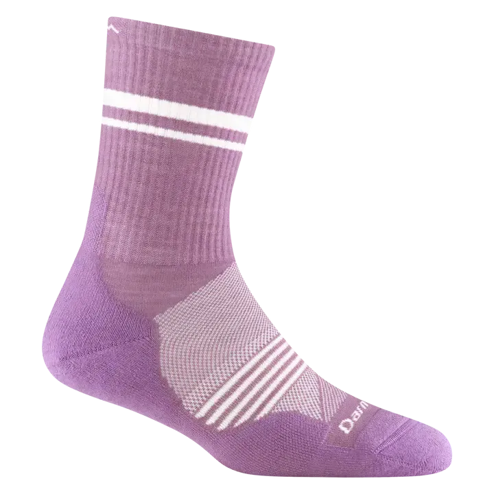 Darn Tough Women&#39;s Element Micro Crew Lightweight Running Sock, Size: Small, Colour: Violet