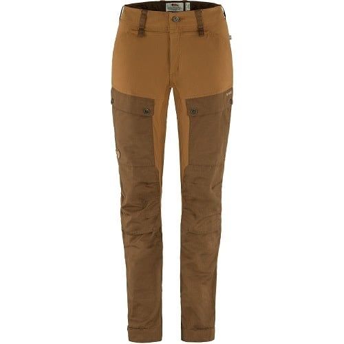 FjallRaven Women&#39;s Keb Curved Trousers Short(F22), Size: 36, Colour: Timber Brown-Chestnut