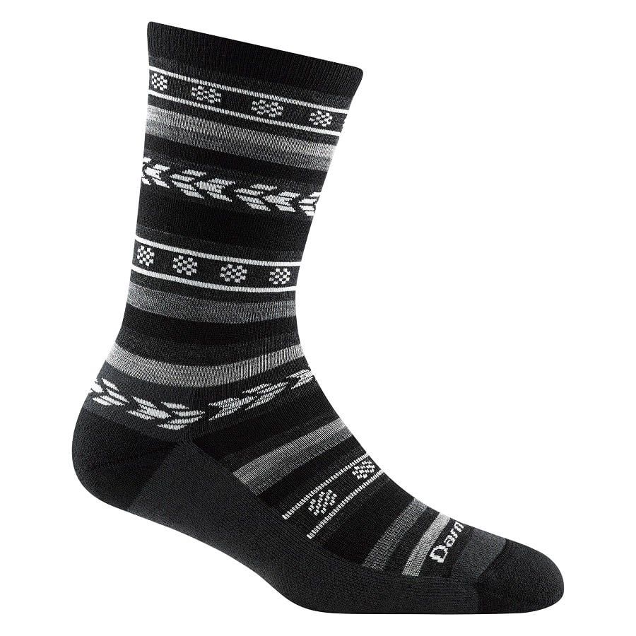 Darn Tough Women&#39;s Bronwyn Crew Lightweight , Cushioning: Cushion, Size: Small (Women&#39;s 4.5-7), Colour: Black