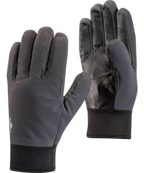Black Diamond Midweight Softshell Gloves, Color: Smoke, Size: Small