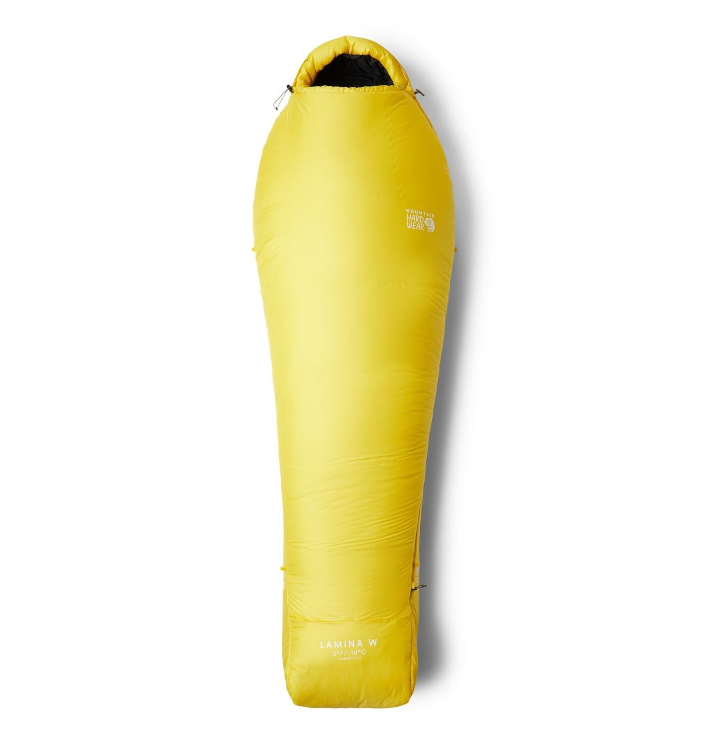 Mountain Hardwear Women&#39;s Lamina 0F/-18C Sleeping Bag (pre 2024), Size: Regular, Colour: Mustard, Zipper: Right Hand