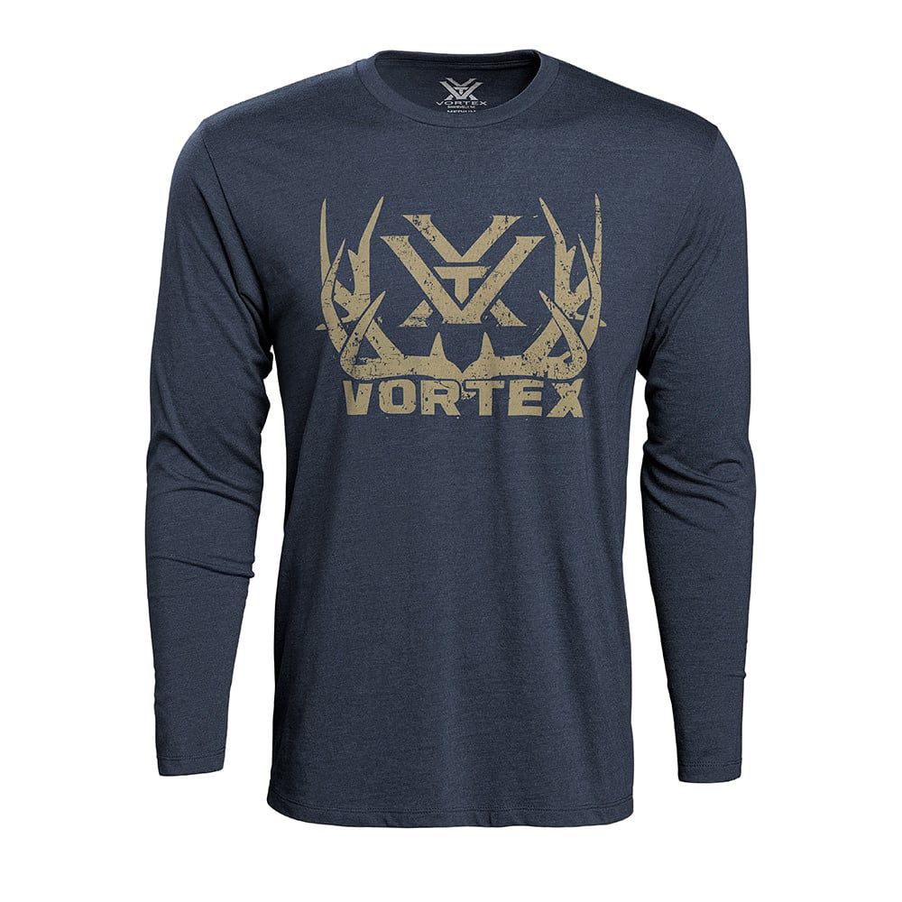 Vortex Men&#39;s LS T-Shirt , Size: Small, Colour: Navy Full-Tine