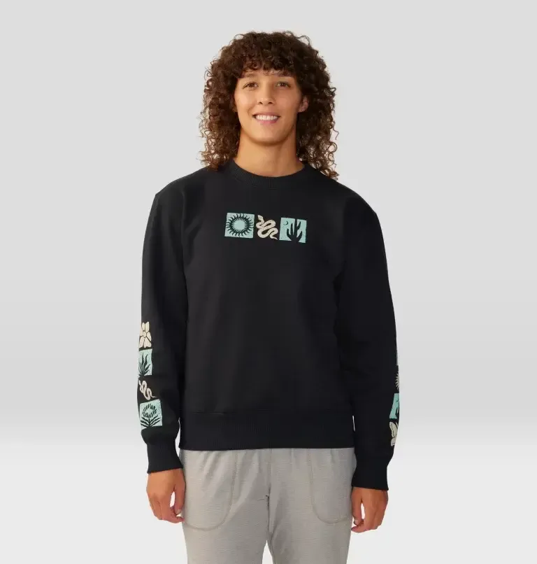 Mountain Hardwear Women&#39;s Desert Check Pullover Crew, Size: Small, Colour: Black