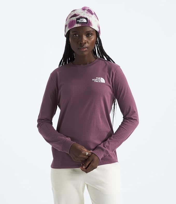 The North Face Women&#39;s Long Sleeve Brand Proud Tee, Size: Small, Colour: Midnight Mauve