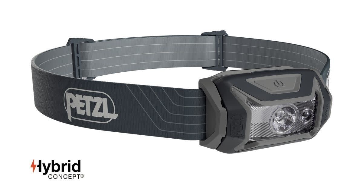 Petzl Tikka Headlamp 350 Lumens, Color: Grey