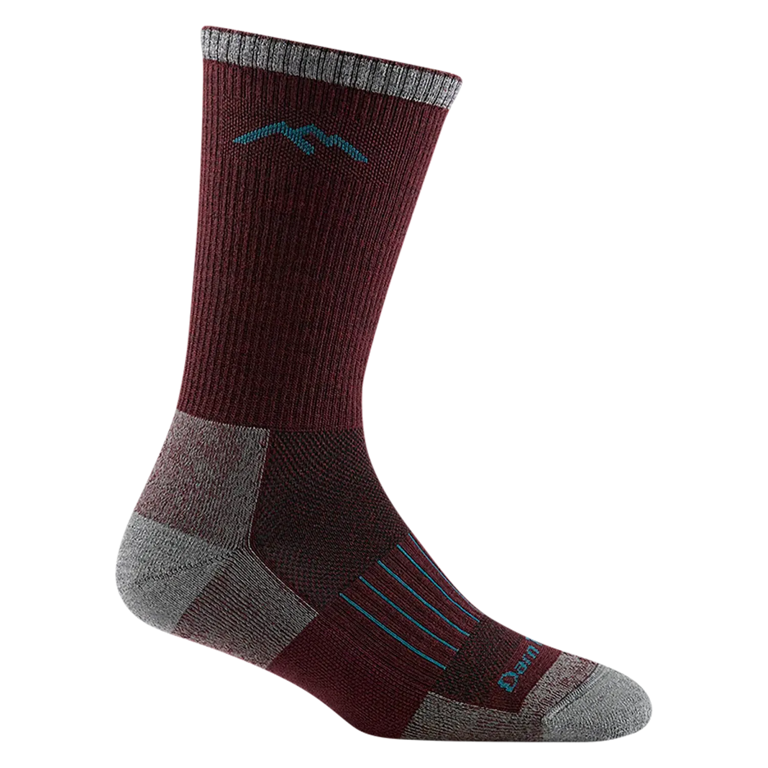 Darn Tough Women&#39;s Boot Lightweight Hunting Sock, Size: Small, Colour: Burgundy