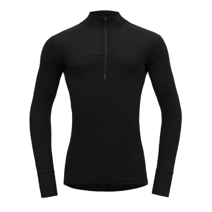 Devold Men&#39;s Lauparen Merino 190 Zip Neck, Size: XXL, Colour: Black