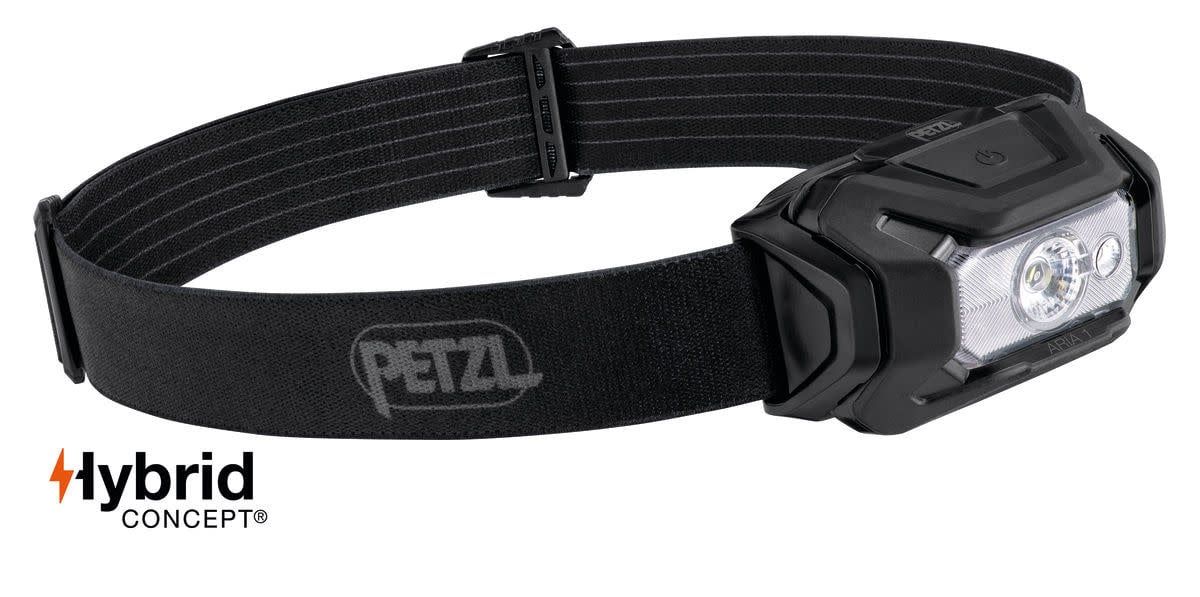 Petzl Aria 1 RGB Headlamp 350 Lumens, Color: Black
