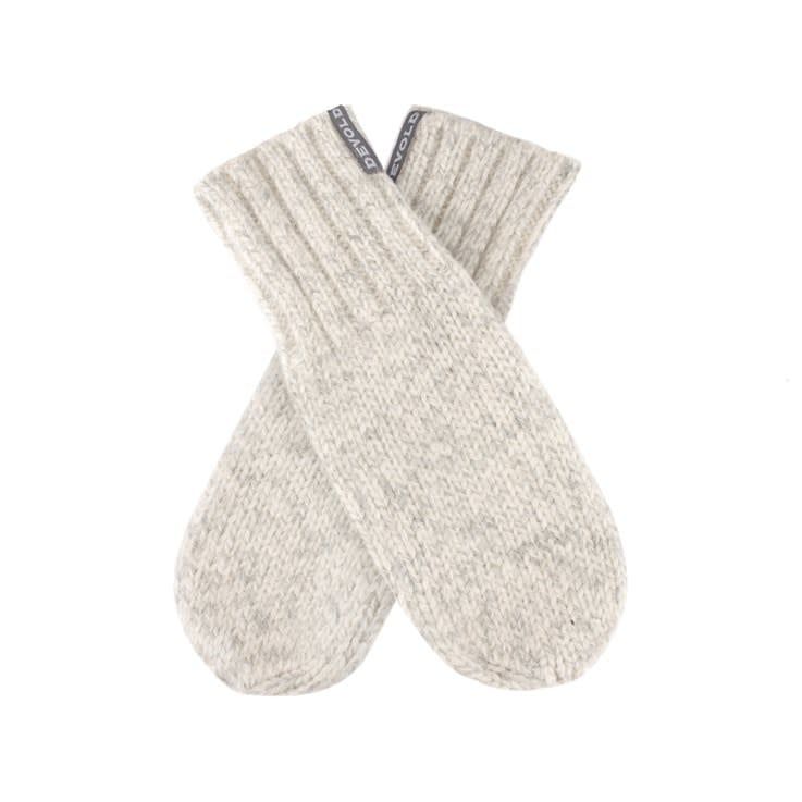 Devold Nansen Wool Mitten, Size: Medium, Colour: Grey Melange