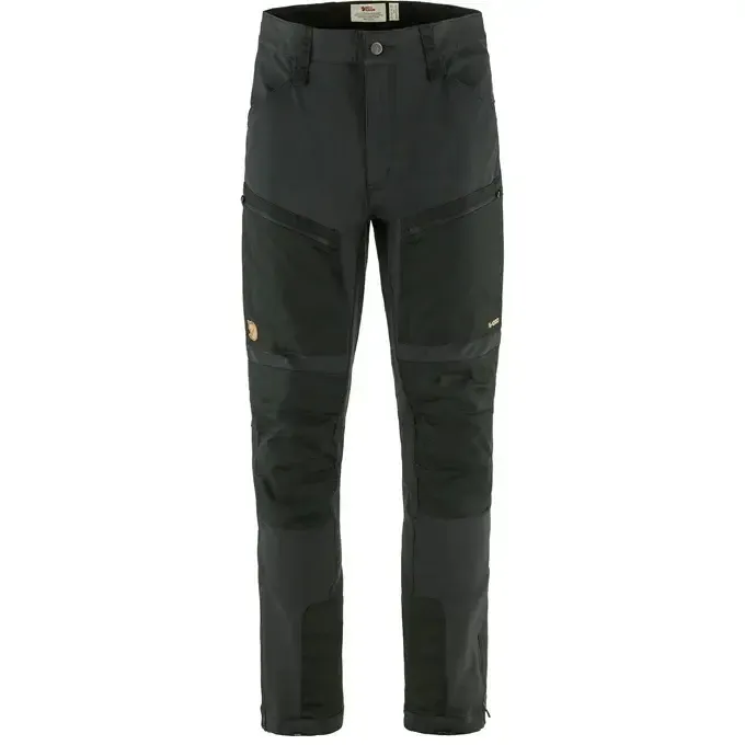 FjallRaven Men&#39;s Keb Agile Winter Trousers Long, Size: 48, Colour: Black/Black