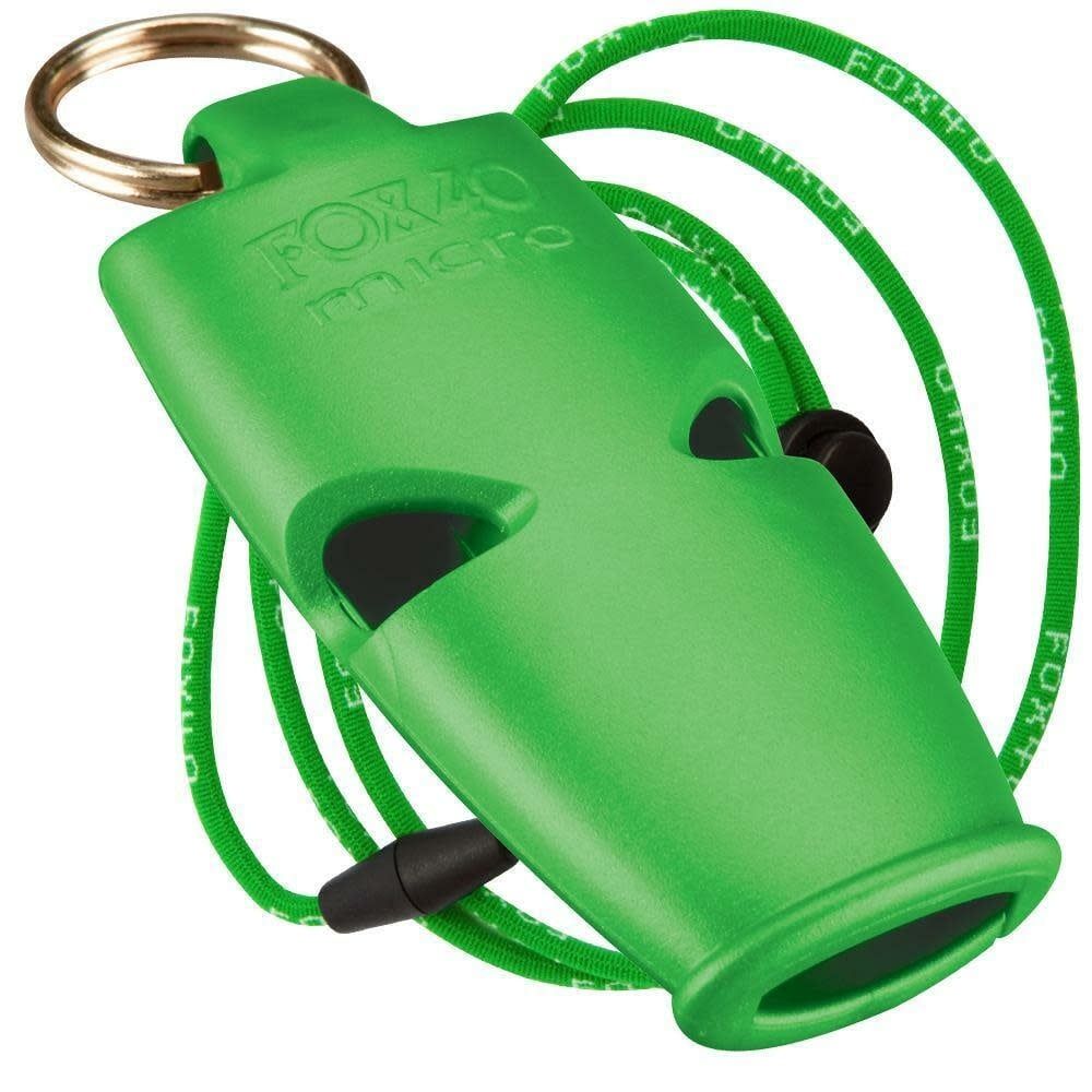 Fox 40 Micro Whistle with Lanyard, Colour: Green
