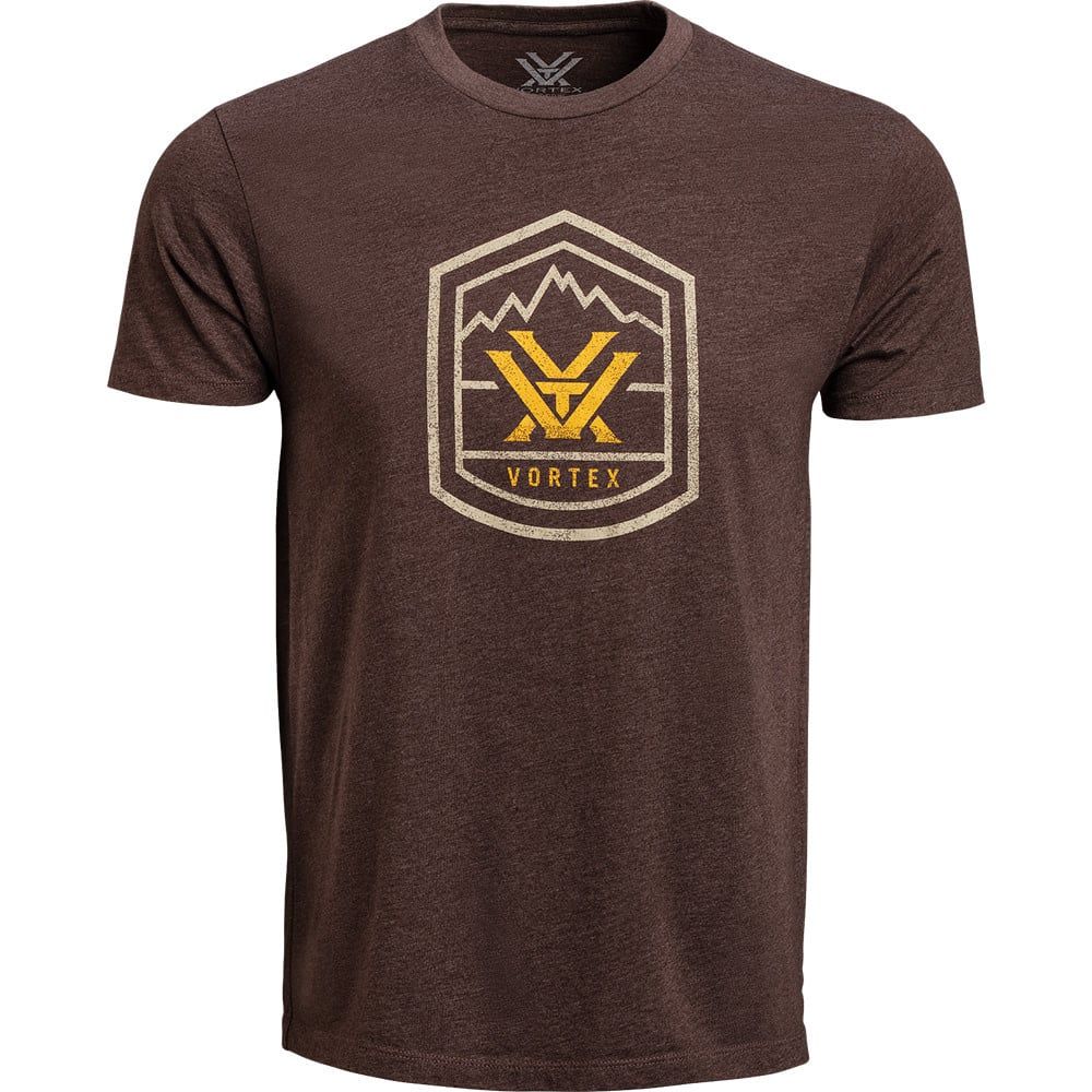 Vortex Men&#39;s T Shirt, Size: Small, Colour: Brown Heather Total Ascent