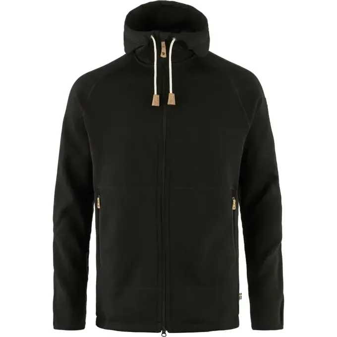 Fjallraven Men&#39;s Ovik Fleece Hoodie, Size: Med, Colour: Black