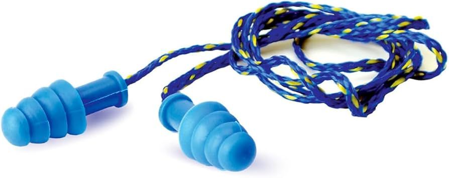 Walker&#39;s Rubber Ear Plugs Blue (NRR 27 DB)
