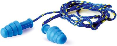 Walker&#39;s Rubber Ear Plugs Blue (NRR 27 DB)