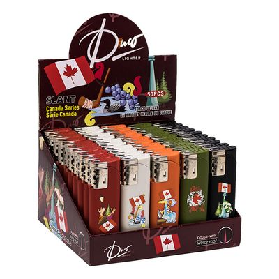 DUCO NB77 Canada Refillable Windproof Torch Lighter Assorted Colours (Sold Individually)
