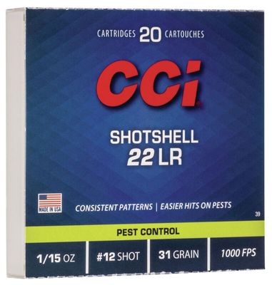 CCI 22 LR 31 Grain Shotshell #12