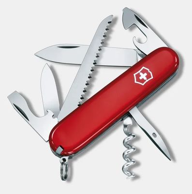 Victorinox Swiss Army Camper Multi-Function Knife Red