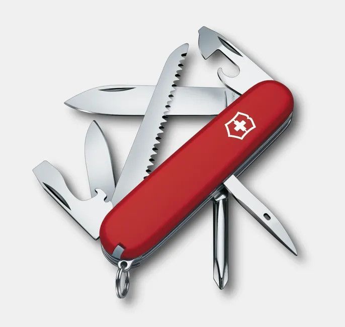 Victorinox Swiss Army Hiker Multi-Function Knife Red