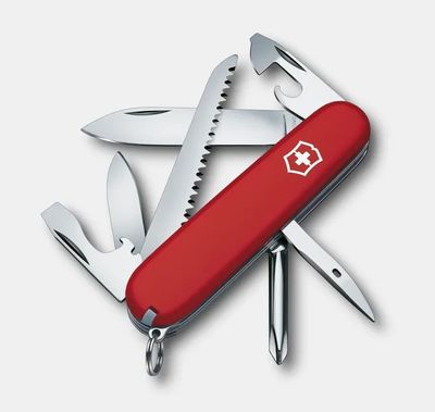 Victorinox Swiss Army Hiker Multi-Function Knife Red