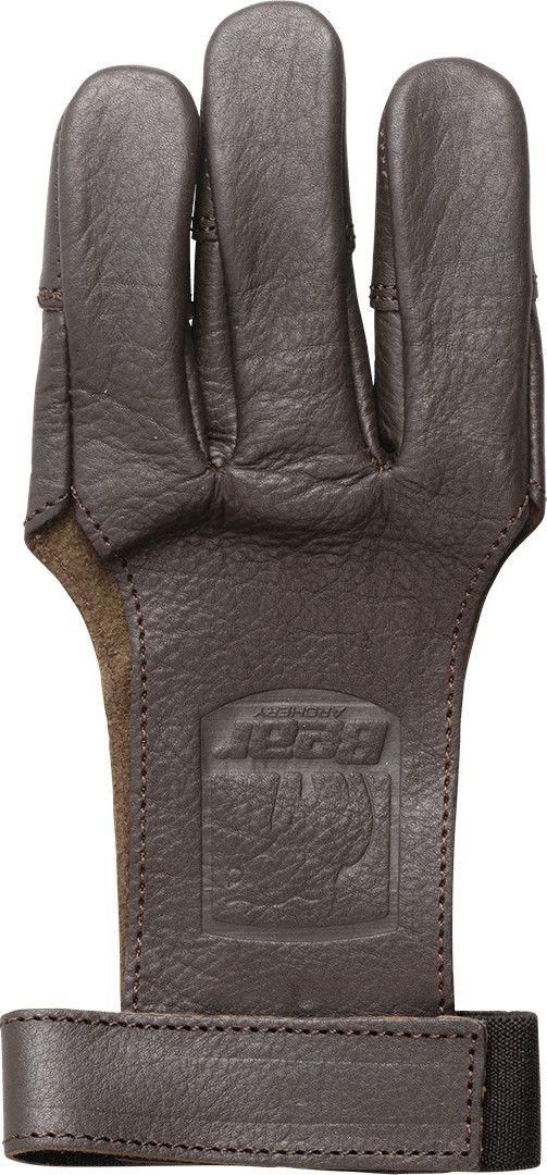 Bear Archery Brown Leather Archery Glove, Size: Large